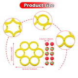 Maxbell Pool Toss Game Lightweight Foam Float Ring for Party Summer Fun Water Sports 10 balls