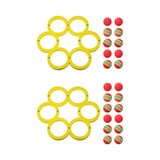 Maxbell Pool Toss Game Lightweight Foam Float Ring for Party Summer Fun Water Sports 10 balls