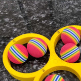 Maxbell Pool Toss Game Lightweight Foam Float Ring for Party Summer Fun Water Sports 10 balls