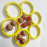 Maxbell Pool Toss Game Lightweight Foam Float Ring for Party Summer Fun Water Sports 10 balls