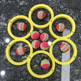 Maxbell Pool Toss Game Lightweight Foam Float Ring for Party Summer Fun Water Sports 10 balls