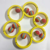 Maxbell Pool Toss Game Lightweight Foam Float Ring for Party Summer Fun Water Sports 10 balls