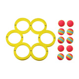 Maxbell Pool Toss Game Lightweight Foam Float Ring for Party Summer Fun Water Sports 10 balls