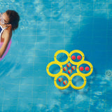 Maxbell Pool Toss Game Lightweight Foam Float Ring for Party Summer Fun Water Sports 10 balls