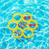 Maxbell Pool Toss Game Lightweight Foam Float Ring for Party Summer Fun Water Sports 10 balls