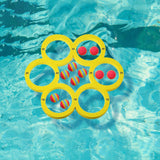 Maxbell Pool Toss Game Lightweight Foam Float Ring for Party Summer Fun Water Sports 10 balls
