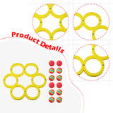 Maxbell Pool Toss Game Lightweight Foam Float Ring for Party Summer Fun Water Sports 12 balls