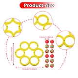 Maxbell Pool Toss Game Lightweight Foam Float Ring for Party Summer Fun Water Sports 12 balls