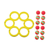 Maxbell Pool Toss Game Lightweight Foam Float Ring for Party Summer Fun Water Sports 12 balls