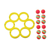 Maxbell Pool Toss Game Lightweight Foam Float Ring for Party Summer Fun Water Sports 12 balls