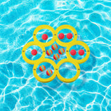 Maxbell Pool Toss Game Lightweight Foam Float Ring for Party Summer Fun Water Sports 12 balls