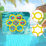 Maxbell Pool Toss Game Lightweight Foam Float Ring for Party Summer Fun Water Sports 12 balls