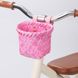 Maxbell Kids Bike Decoration Basket Cute Handlebar Basket for Children Scooter Girls Pink