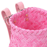 Maxbell Kids Bike Decoration Basket Cute Handlebar Basket for Children Scooter Girls Pink