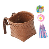 Maxbell Kids Bike Decoration Basket Cute Handlebar Basket for Children Scooter Girls Brown