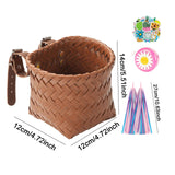 Maxbell Kids Bike Decoration Basket Cute Handlebar Basket for Children Scooter Girls Brown