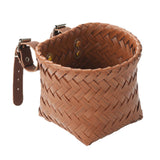 Maxbell Kids Bike Decoration Basket Cute Handlebar Basket for Children Scooter Girls Brown