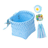 Maxbell Kids Bike Decoration Basket Cute Handlebar Basket for Children Scooter Girls Blue