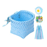 Maxbell Kids Bike Decoration Basket Cute Handlebar Basket for Children Scooter Girls Blue