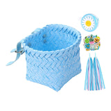 Maxbell Kids Bike Decoration Basket Cute Handlebar Basket for Children Scooter Girls Blue
