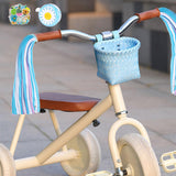 Maxbell Kids Bike Decoration Basket Cute Handlebar Basket for Children Scooter Girls Blue