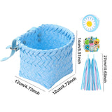 Maxbell Kids Bike Decoration Basket Cute Handlebar Basket for Children Scooter Girls Blue