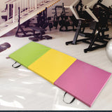 Maxbell Folding Exercise Mat Triple Fold Nonslip for Home Gym Tumbling Core Workouts