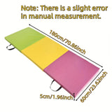 Maxbell Folding Exercise Mat Triple Fold Nonslip for Home Gym Tumbling Core Workouts
