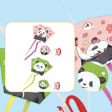 Maxbell Panda Kite Portable Boys Girls Flying Toy for Outdoor Game Grassland Garden Pink