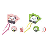 Maxbell Panda Kite Portable Boys Girls Flying Toy for Outdoor Game Grassland Garden Pink