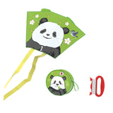 Maxbell Panda Kite Portable Boys Girls Flying Toy for Outdoor Game Grassland Garden Green