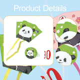 Maxbell Panda Kite Portable Boys Girls Flying Toy for Outdoor Game Grassland Garden Green