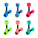 Maxbell Aquatic Dumbbell Pool Resistance Swim Training Fitness Barbell Water Aerobic Blue Black Buckle