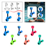 Maxbell Aquatic Dumbbell Pool Resistance Swim Training Fitness Barbell Water Aerobic Blue Black Buckle