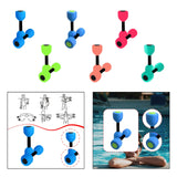 Maxbell Aquatic Dumbbell Pool Resistance Swim Training Fitness Barbell Water Aerobic Blue Black Buckle