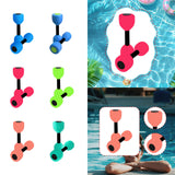 Maxbell Aquatic Dumbbell Pool Resistance Swim Training Fitness Barbell Water Aerobic Blue Black Buckle