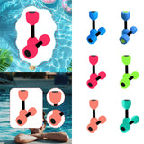 Maxbell Aquatic Dumbbell Pool Resistance Swim Training Fitness Barbell Water Aerobic Blue Black Buckle