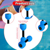 Maxbell Aquatic Dumbbell Pool Resistance Swim Training Fitness Barbell Water Aerobic Blue Black Buckle