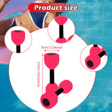 Maxbell Aquatic Dumbbell Pool Resistance Swim Training Fitness Barbell Water Aerobic Red Black Buckle