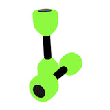 Maxbell Aquatic Dumbbell Pool Resistance Swim Training Fitness Barbell Water Aerobic Green Black Buckle