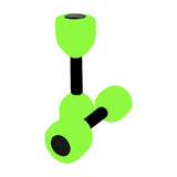 Maxbell Aquatic Dumbbell Pool Resistance Swim Training Fitness Barbell Water Aerobic Green Black Buckle