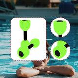 Maxbell Aquatic Dumbbell Pool Resistance Swim Training Fitness Barbell Water Aerobic Green Black Buckle
