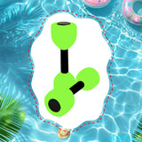 Maxbell Aquatic Dumbbell Pool Resistance Swim Training Fitness Barbell Water Aerobic Green Black Buckle