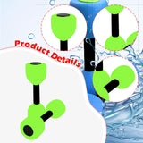 Maxbell Aquatic Dumbbell Pool Resistance Swim Training Fitness Barbell Water Aerobic Green Black Buckle