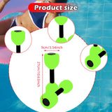 Maxbell Aquatic Dumbbell Pool Resistance Swim Training Fitness Barbell Water Aerobic Green Black Buckle