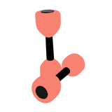 Maxbell Aquatic Dumbbell Pool Resistance Swim Training Fitness Barbell Water Aerobic Pink Black Buckle