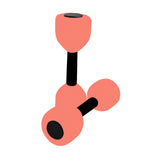 Maxbell Aquatic Dumbbell Pool Resistance Swim Training Fitness Barbell Water Aerobic Pink Black Buckle