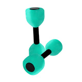 Maxbell Aquatic Dumbbell Pool Resistance Swim Training Fitness Barbell Water Aerobic Lake Blue Green Black Buckle