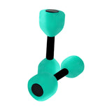 Maxbell Aquatic Dumbbell Pool Resistance Swim Training Fitness Barbell Water Aerobic Lake Blue Green Black Buckle
