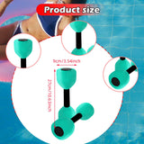 Maxbell Aquatic Dumbbell Pool Resistance Swim Training Fitness Barbell Water Aerobic Lake Blue Green Black Buckle